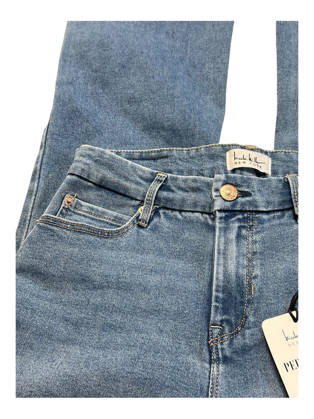 🆕 NWT Nicole Miller NY Soho High Rise Bootcut Jeans | Size 4 - Picture 4 of 11